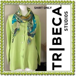 EUC WOMENS VINTAGE BUTTON DOWN SILK SHIRT